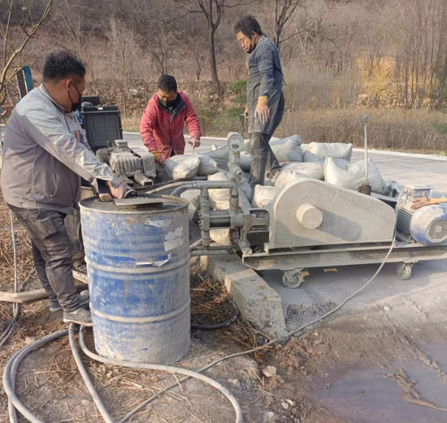 独山路面下沉注浆